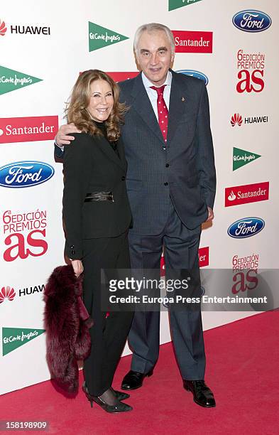 Clifford Luyk and Paquita Torres attend As Del Deporte' Awards 2012 on December 10, 2012 in Madrid, Spain.