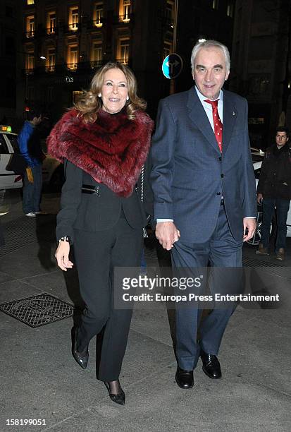 Paquita Torres and Clifford Luyk arrive at 'As Del Deporte' Awards 2012 on December 10, 2012 in Madrid, Spain.