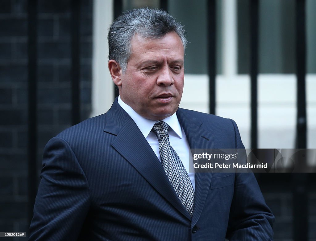 Prime Minister David Cameron Meets King Abdullah II of Jordan