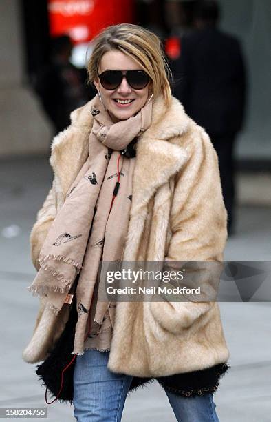 Sheridan Smith seen at BBC Radio One on December 11, 2012 in London, England.