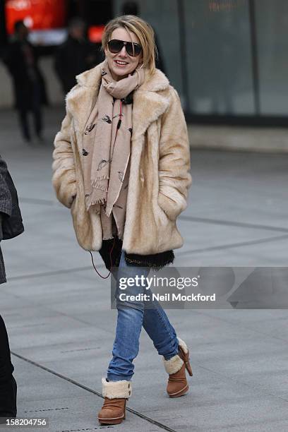 Sheridan Smith seen at BBC Radio One on December 11, 2012 in London, England.