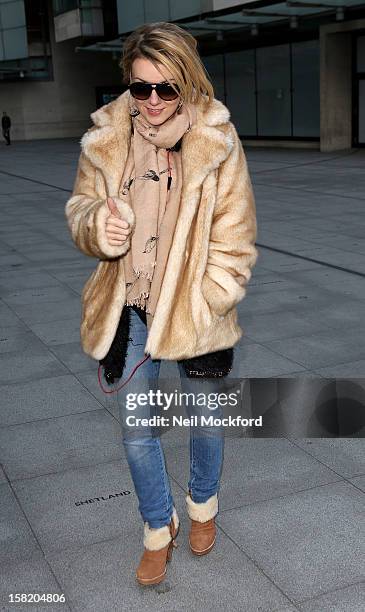 Sheridan Smith seen at BBC Radio One on December 11, 2012 in London, England.