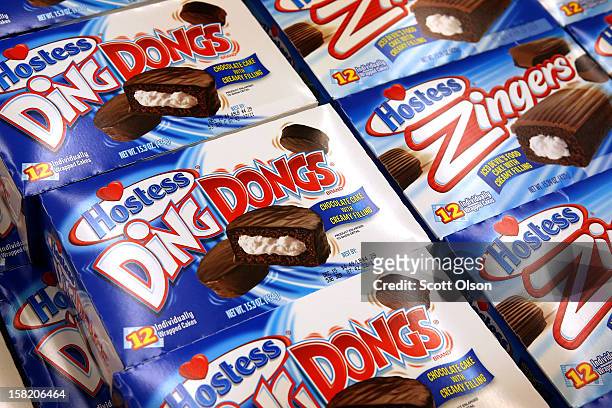 Hostess snacks are offered for sale at a Jewel-Osco grocery store on December 11, 2012 in Chicago, Illinois. The Jewel-Osco grocery store chain...