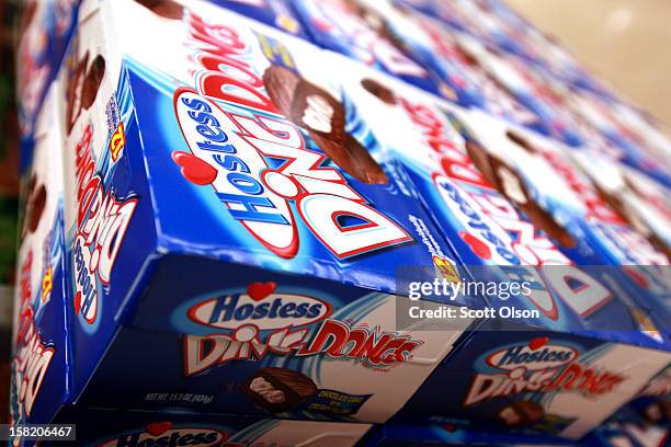 Hostess Ding Dongs are offered for sale at a Jewel-Osco grocery store on December 11, 2012 in Chicago, Illinois. The Jewel-Osco grocery store chain...