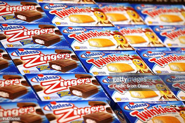 Hostess snacks are offered for sale at a Jewel-Osco grocery store on December 11, 2012 in Chicago, Illinois. The Jewel-Osco grocery store chain...