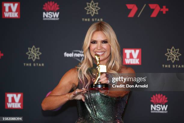 Sonia Kruger wins the Gold Logie Award at the 63rd TV WEEK Logie Awards at The Star, Sydney on July 30, 2023 in Sydney, Australia.