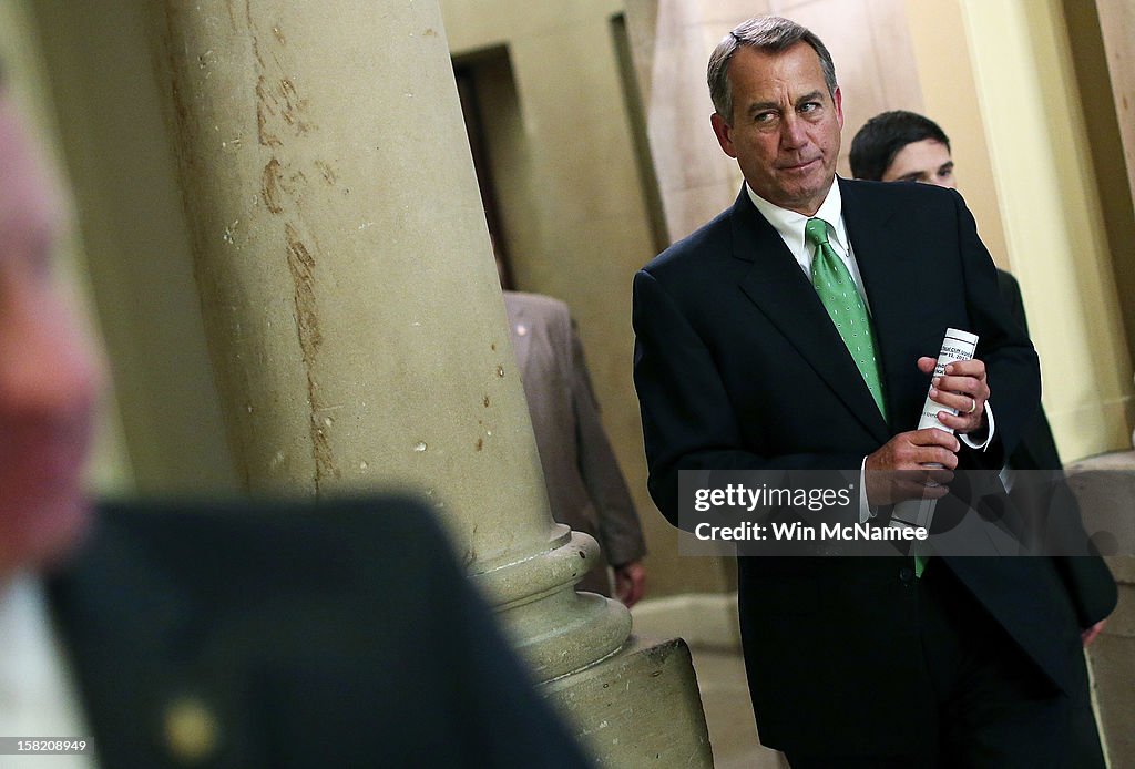 House Leader John Boehner Addresses House On Fiscal Cliff