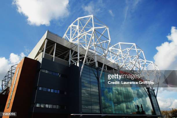 General View of Old Trafford, home of Manchester United, during the FA Barclaycard Premiership match on October 26, 2002 between Manchester United...