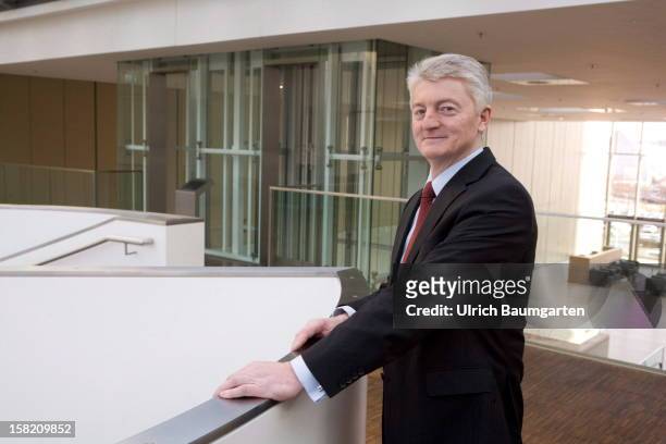 Heinrich Hiesinger, CEO of ThyssenKrupp AG, attends a news conference on December 11, 2012 in Essen, Germany. Germany's biggest steelmaker canceled...