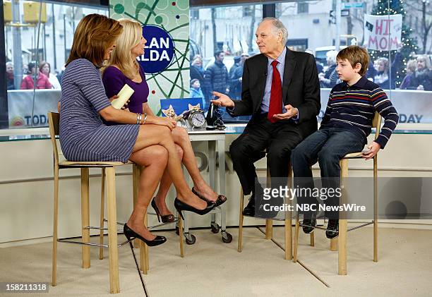 Hoda Kotb, Kathie Lee Gifford, Alan Alda and Simon O' Rourke appear on NBC News' "Today" show --