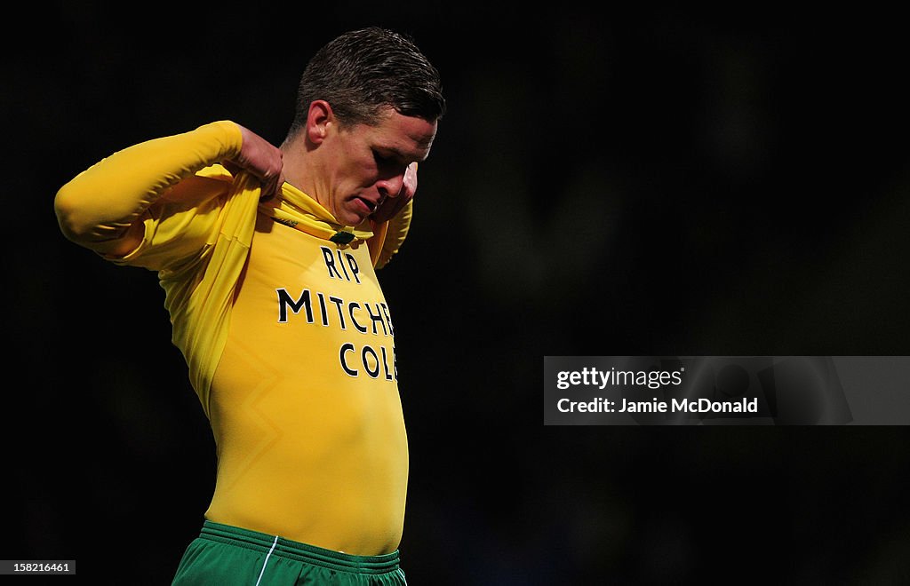 Norwich City v Aston Villa - Capital One Cup Quarter-Final