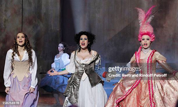 Band singer Camille Lou performs during 'La Chanson De L'Annee 2012' Show Recording at Palais des Sports on December 10, 2012 in Paris, France.