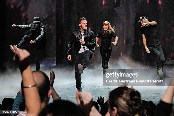 Singer M Pokora performs during 'La Chanson De L'Annee 2012' Show Recording at Palais des Sports on December 10, 2012 in Paris, France.