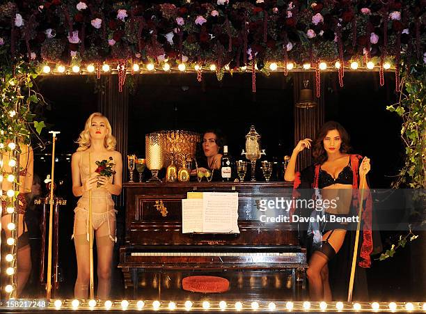General view of the atmosphere at the opening of the new Agent Provocateur boutique in Mayfair hosted by Josephine de la Baume on December 11, 2012...