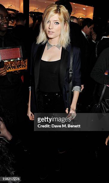 Sophie Sumner attends the opening of the new Agent Provocateur boutique in Mayfair hosted by Josephine de la Baume on December 11, 2012 in London,...