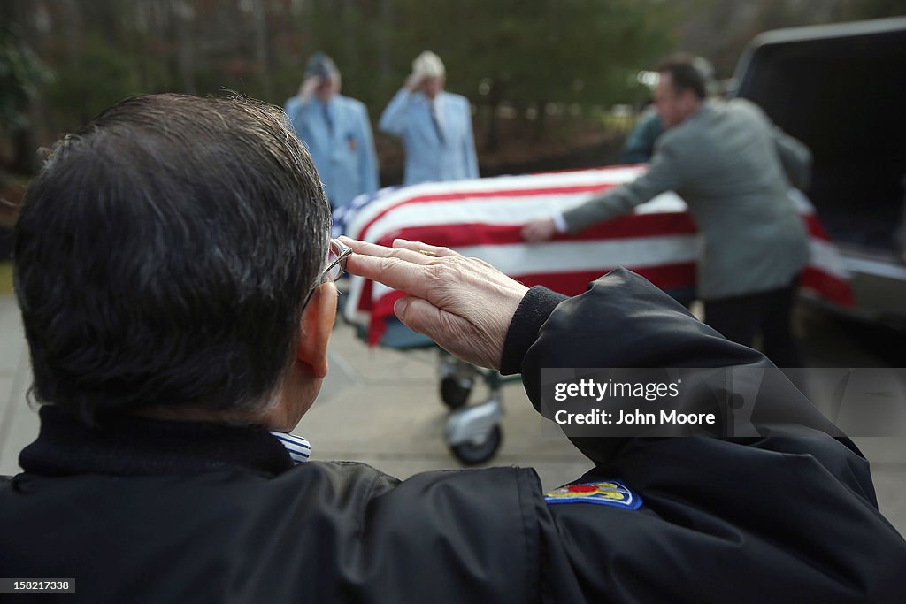 Funeral Held For Vietnam War Veteran Killed In Hurricane Sandy