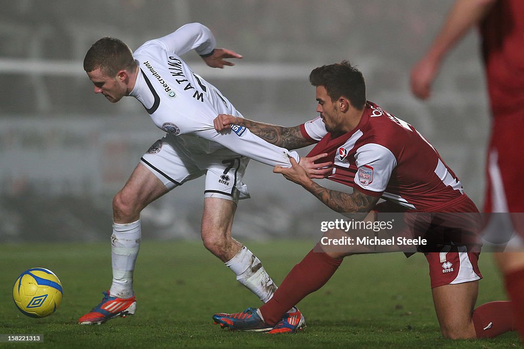 Hereford United v Cheltenham Town - FA Cup Second Round Replay