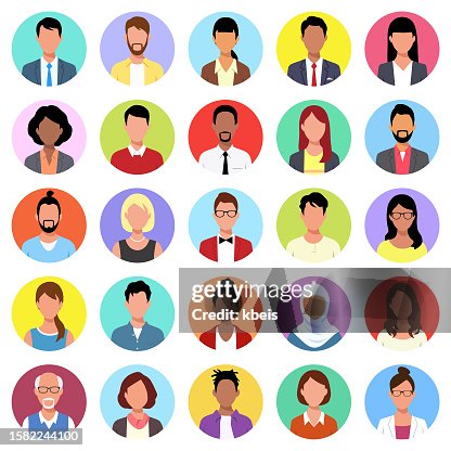 People Avatar Round Icon Set People Avatar Round Icon Set