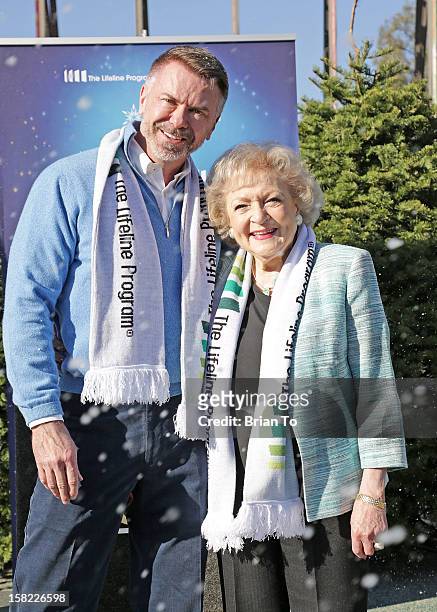 Lifeline Program Founder & CEO Wm. Scott Page and actress Betty White attend Betty "White Out" Tour at The Los Angeles Zoo with The Lifeline Program...