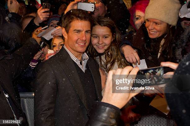 Tom Cruise attends the Swedish Premiere of 'Jack Reacher' at Multiplex Sergel on December 11, 2012 in Stockholm, Sweden.