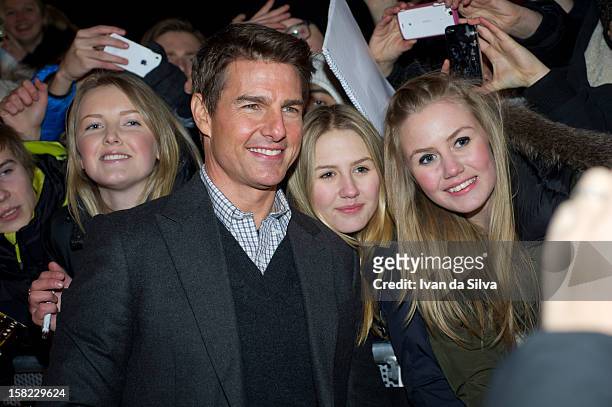 Tom Cruise attends the Swedish Premiere of 'Jack Reacher' at Multiplex Sergel on December 11, 2012 in Stockholm, Sweden.
