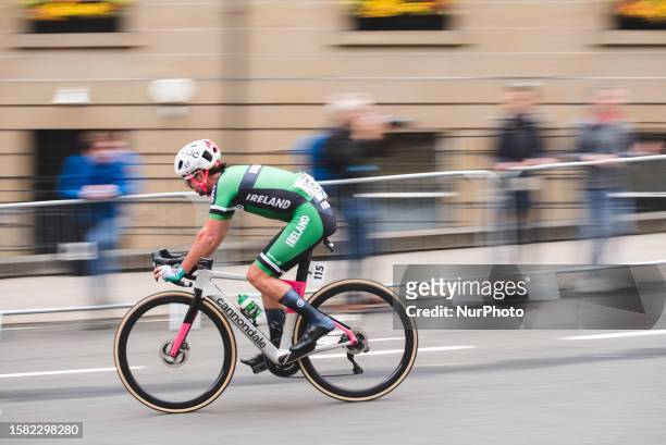 Ben Healy at UCI World Cycling Championship Elite Mens Road Race in Glasgow, on august 06, 2023.