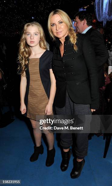 Anais Gallagher and Meg Mathews attend an after party celebrating the Gala Press Night performance of 'Viva Forever' at Victoria Embankment Gardens...