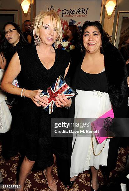 Judy Craymer and Gurinder Chadha arrive at the Gala Press Night performance of 'Viva Forever' at the Piccadilly Theatre on December 11, 2012 in...