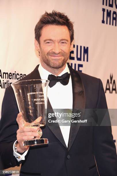 Honoree Hugh Jackman attends the Museum Of Moving Image Salute To Hugh Jackman at Cipriani Wall Street on December 11, 2012 in New York City.