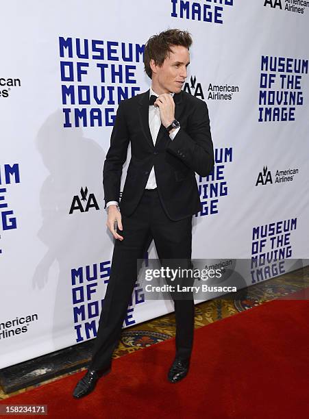 Actor Eddie Redmayne attends the Museum Of Moving Images Salute To Hugh Jackman at Cipriani Wall Street on December 11, 2012 in New York City.