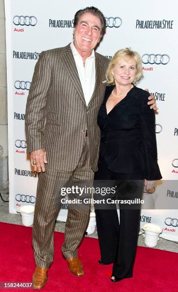 NFL Hall of Famer Vince Papale and wife Janet Cantwell-Papale attend ...