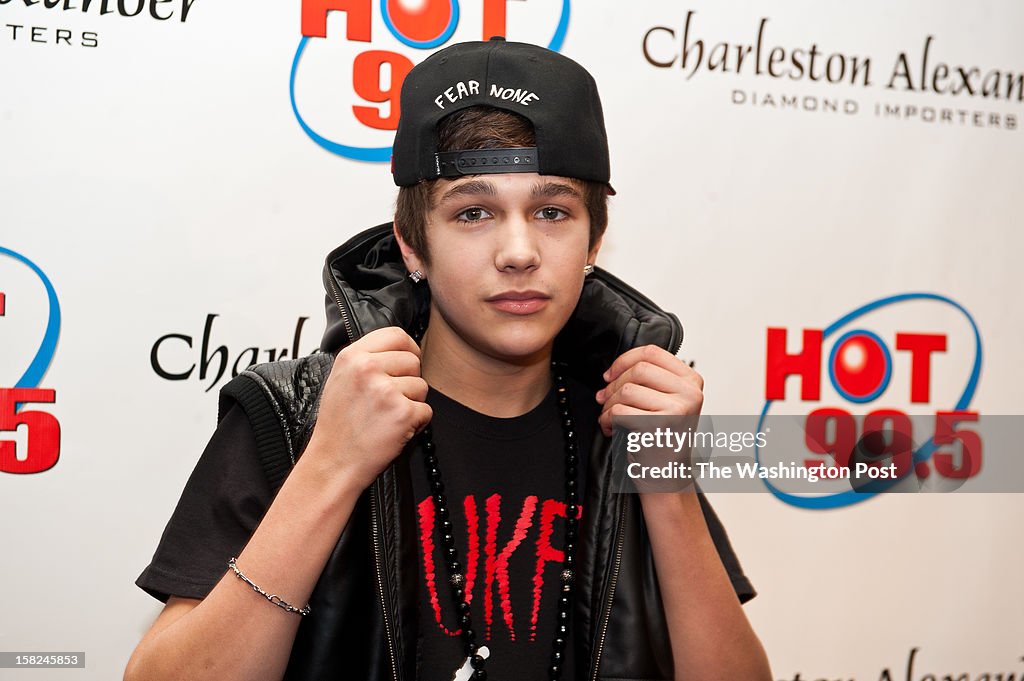 Austin Mahone Attends Hot 99.5’s Jingle Ball 2012 at the Patriot Center in Fairfax, VA