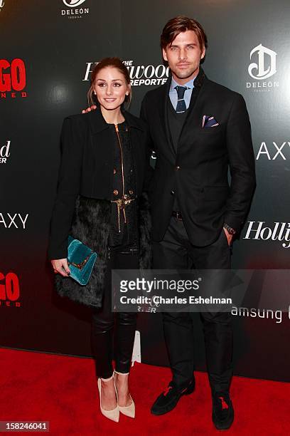 Olivia Palermo and Johannes Huebl attend The Weinstein Company With The Hollywood Reporter, Samsung Galaxy And The Cinema Society Host A Screening Of...