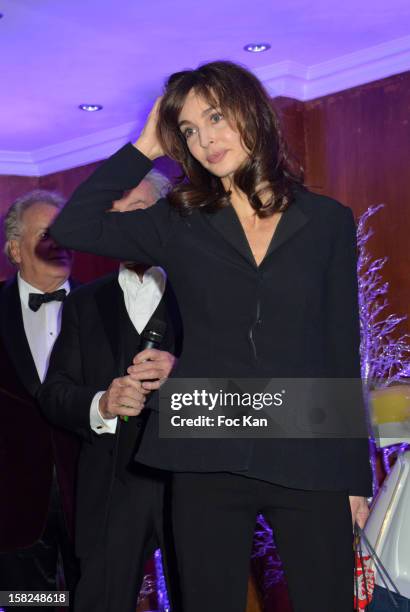 Anne Parillaud attends the The Bests Awards 2012 Ceremony at the Salons Hoche on December 11, 2012 in Paris, France.