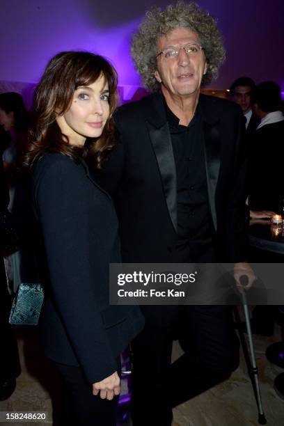 Anne Parillaud and Elie Chouraqui attend the The Bests Awards 2012 Ceremony at the Salons Hoche on December 11, 2012 in Paris, France.