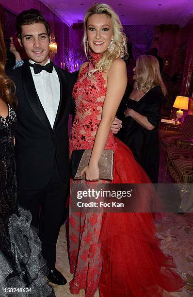 Michael Campion and Miss Prestige National 2012 Christelle Roca attend the The Bests Awards 2012 Ceremony at the Salons Hoche on December 11, 2012 in...