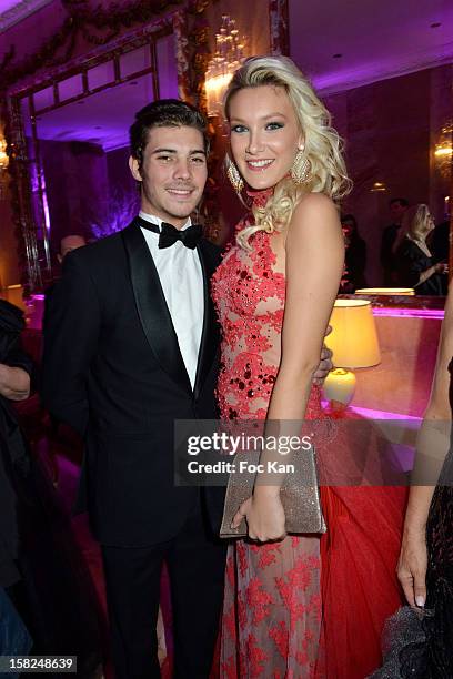 Michael Campion and Miss Prestige National 2012 Christelle Roca attend the The Bests Awards 2012 Ceremony at the Salons Hoche on December 11, 2012 in...