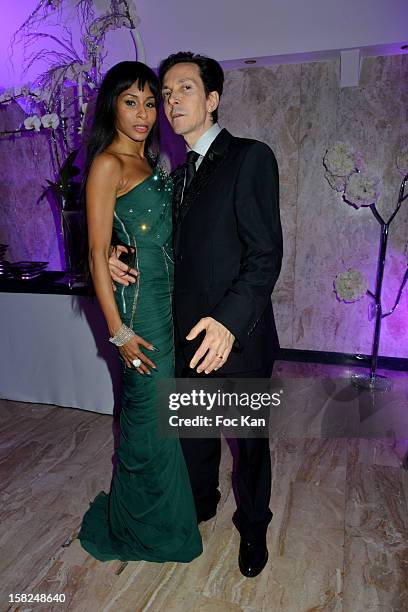 Mia Frye and Michel Ressiga attend the The Bests Awards 2012 Ceremony at the Salons Hoche on December 11, 2012 in Paris, France.