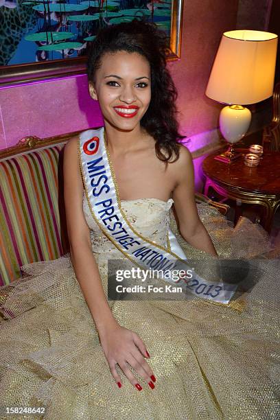 Miss Prestige National 2013 Auline Grac attends the The Bests Awards 2012 Ceremony at the Salons Hoche on December 11, 2012 in Paris, France.