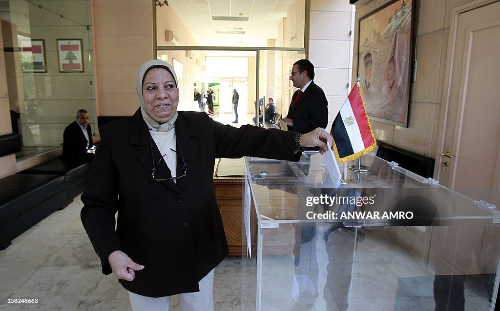 LEBANON-EGYPT-POLITICS-REFERRENDUM-VOTE