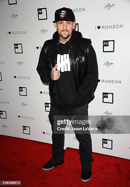 Benji Madden attends the I Heart Ronson celebration at The Bungalow on December 11, 2012 in Santa Monica, California.