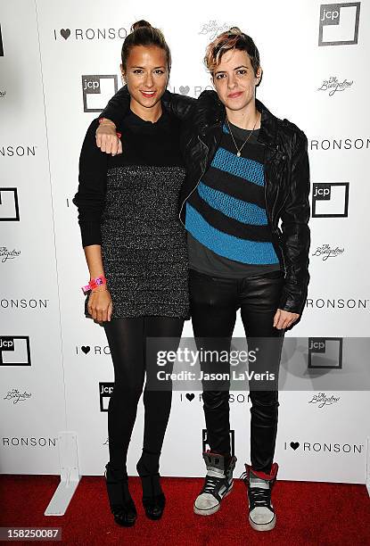 Designer Charlotte Ronson and DJ Samantha Ronson attend the I Heart Ronson celebration at The Bungalow on December 11, 2012 in Santa Monica,...