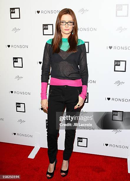 Bitsie Tulloch attends the Charlotte Ronson And Jcpenney I Heart Ronson Celebration With Music By Samantha Ronson at The Bungalow on December 11,...