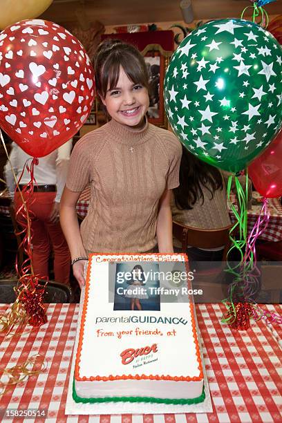Actress Bailee Madison celebrates her new movie "Parental Guidance" at Buca di Beppo - Universal CityWalk on December 11, 2012 in Universal City,...