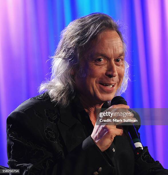 Musician/songwriter Jim Lauderdale onstage during Reel to Reel: The King of Broken Hearts with Jim Lauderdale at The GRAMMY Museum on December 11,...