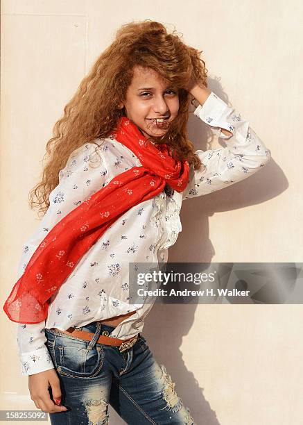 Actress Waad Mohammed during a portrait session on day four of the 9th Annual Dubai International Film Festival held at the Madinat Jumeriah Complex...