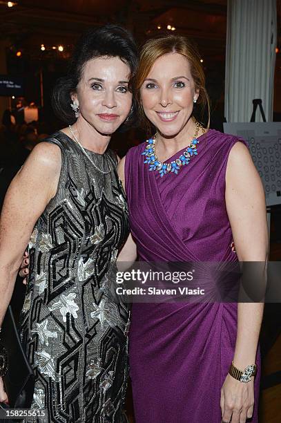 Eva Hughes , CEO of CondŽ Nast Latin America and guest attend the 2012 Happy Hearts Fund Land Of Dreams: Mexico Gala at Metropolitan Pavilion on...