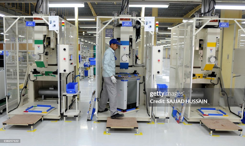 INDIA-ECONOMY-PANASONIC-FACTORY