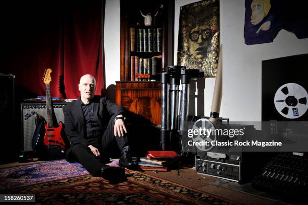 Portrait of English rock musician Wilko Johnson, taken on May 9, 2012. Johnson is best known as a founding member of 1970s blues rock group Dr....