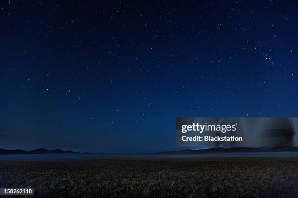 starry sky - night in stockfoto's en -beelden